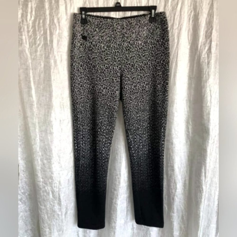 LISETTE L Ombre Leopard Print Wool Blend Winter Pants